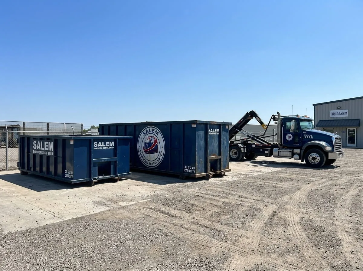 Dumpster rental in Silverton OR Roll-off dumpster rental serving Silverton, OR